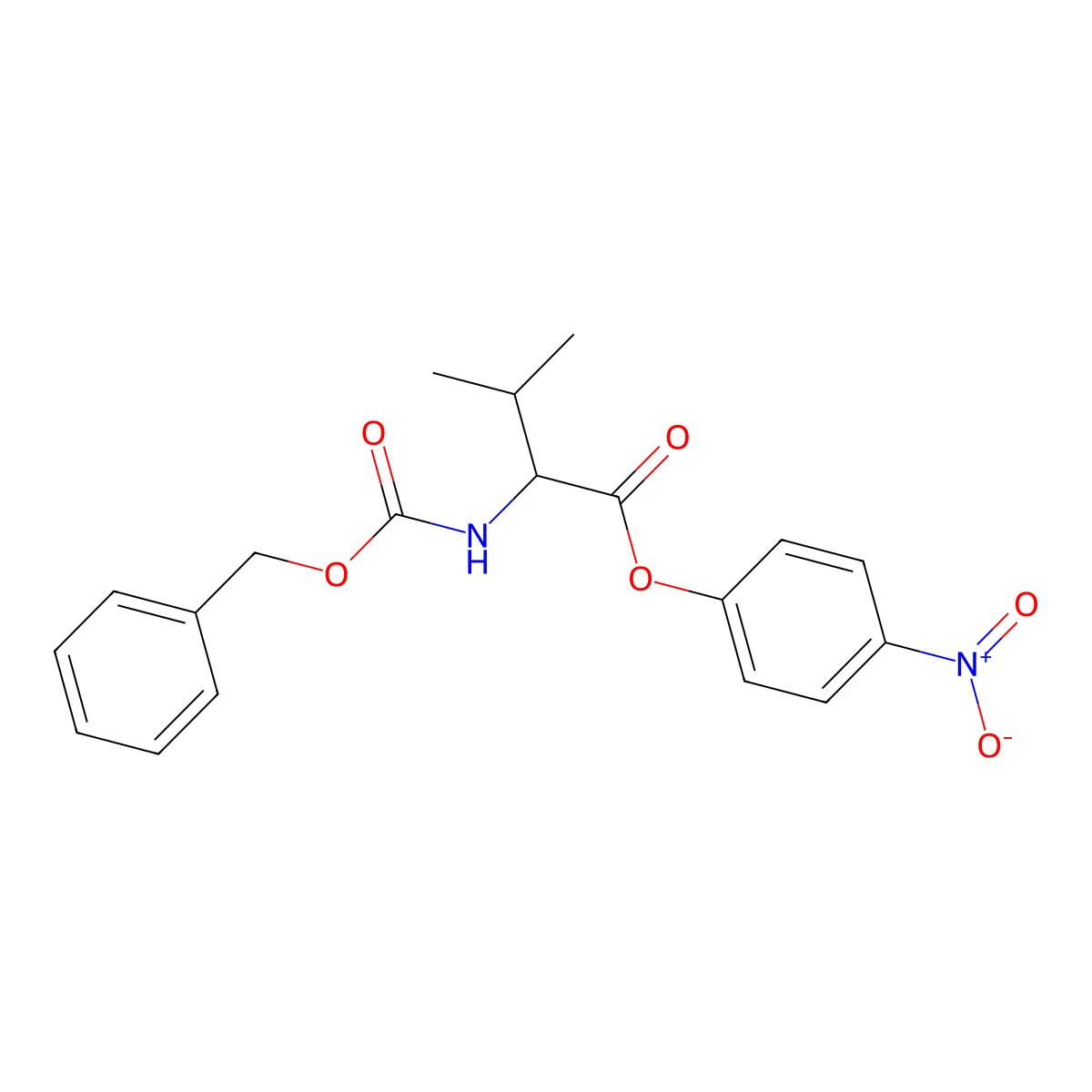 Z-Val-ONp molecular structure, CAS 10512-93-3