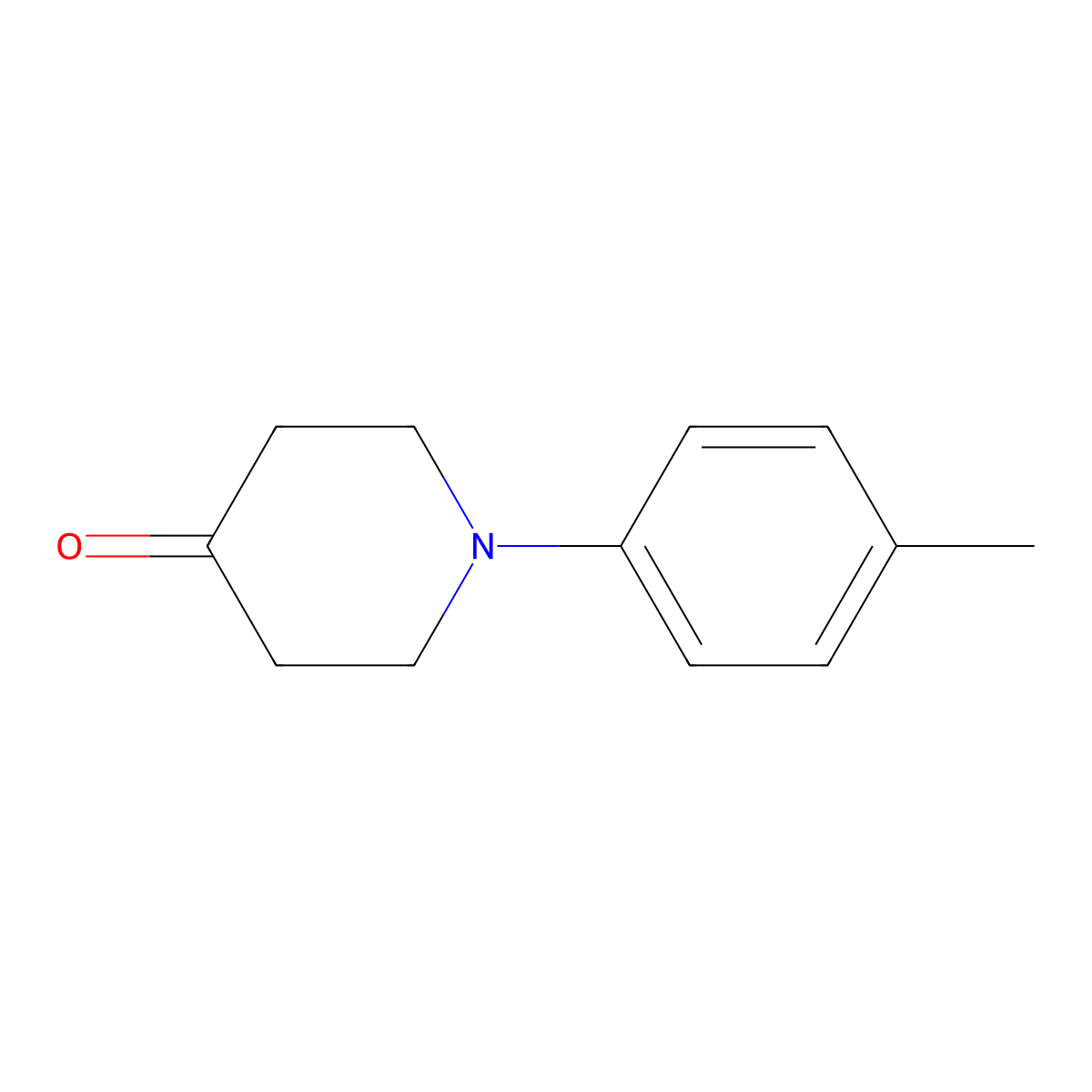 1-(4-Methylphenyl)piperidin-4-one molecular structure, CAS 105123-89-5
