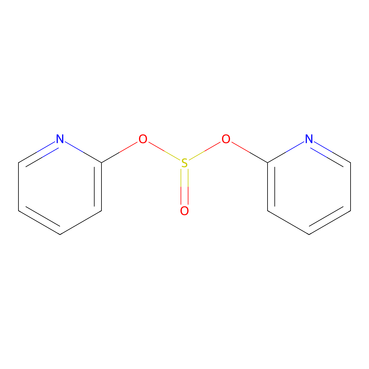DI(Pyridin-2-YL) sulfite molecular structure, CAS 105125-43-7