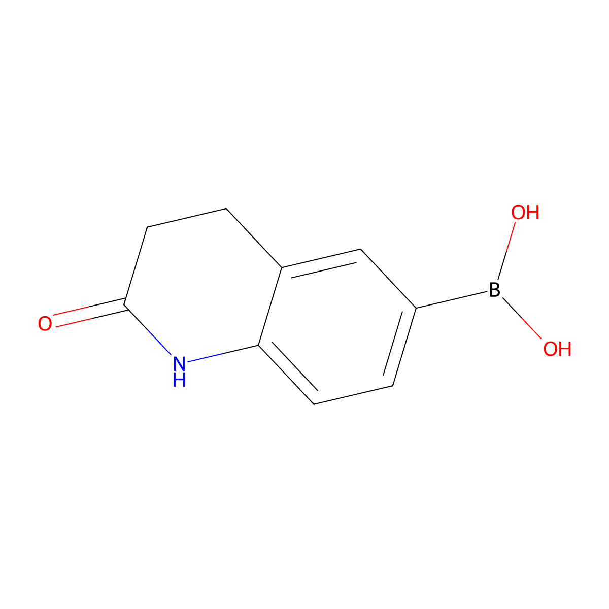 (2-Oxo-1,2,3,4-tetrahydroquinolin-6-yl)boronic acid molecular structure, CAS 1051316-42-7