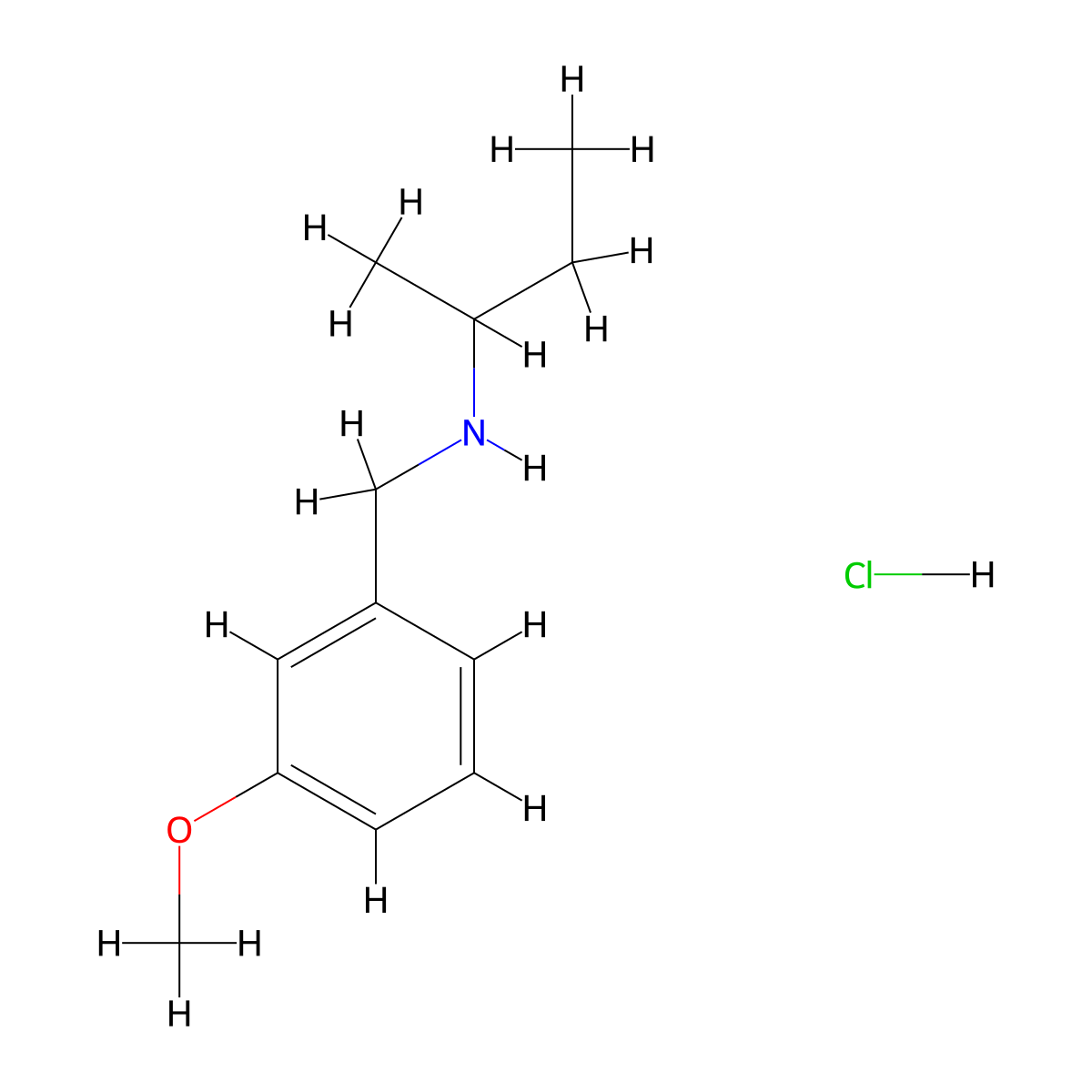 N-(3-Methoxybenzyl)-2-butanamine hydrochloride molecular structure, CAS 1051363-51-9
