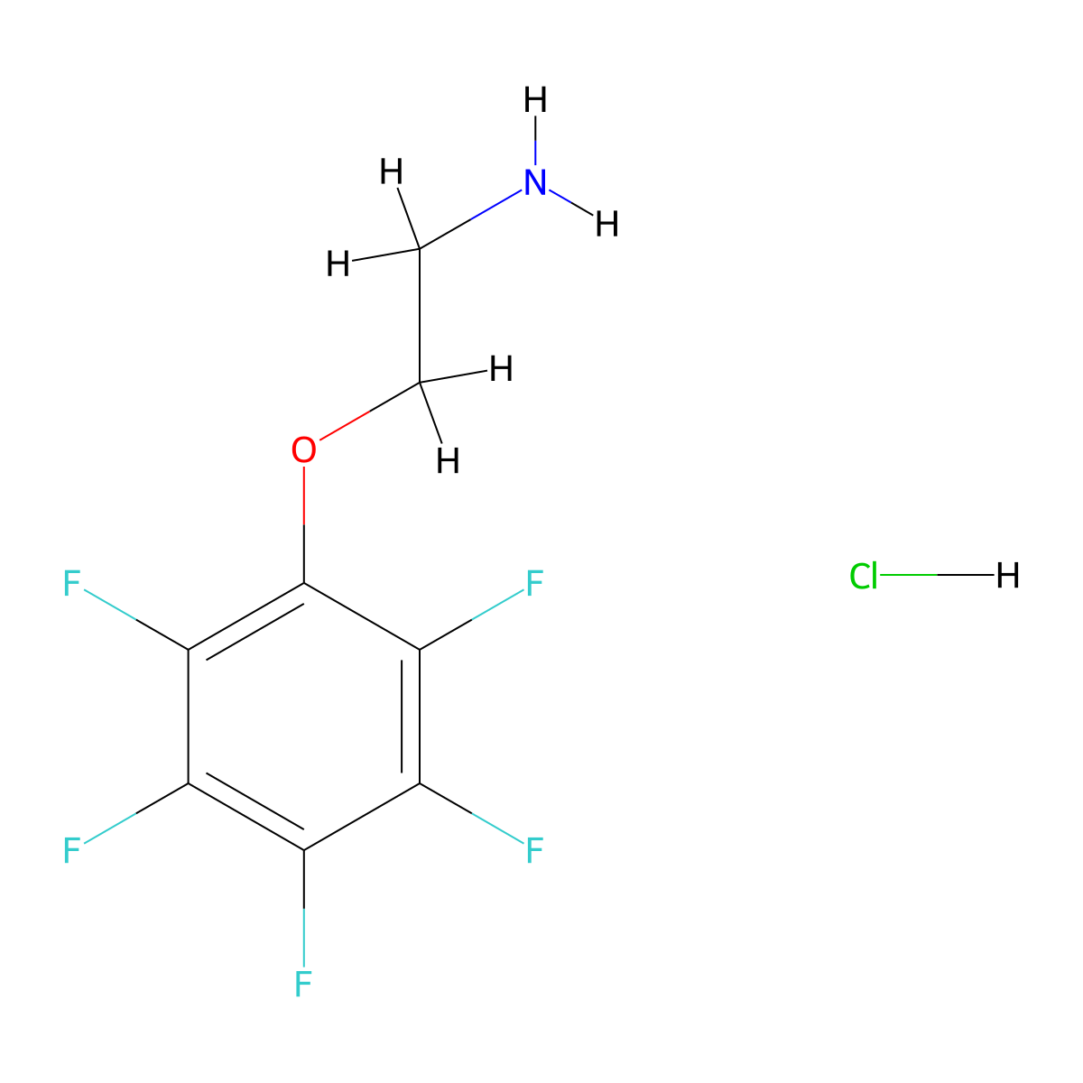 [2-(Pentafluorophenoxy)ethyl]amine hydrochloride molecular structure, CAS 1051368-88-7