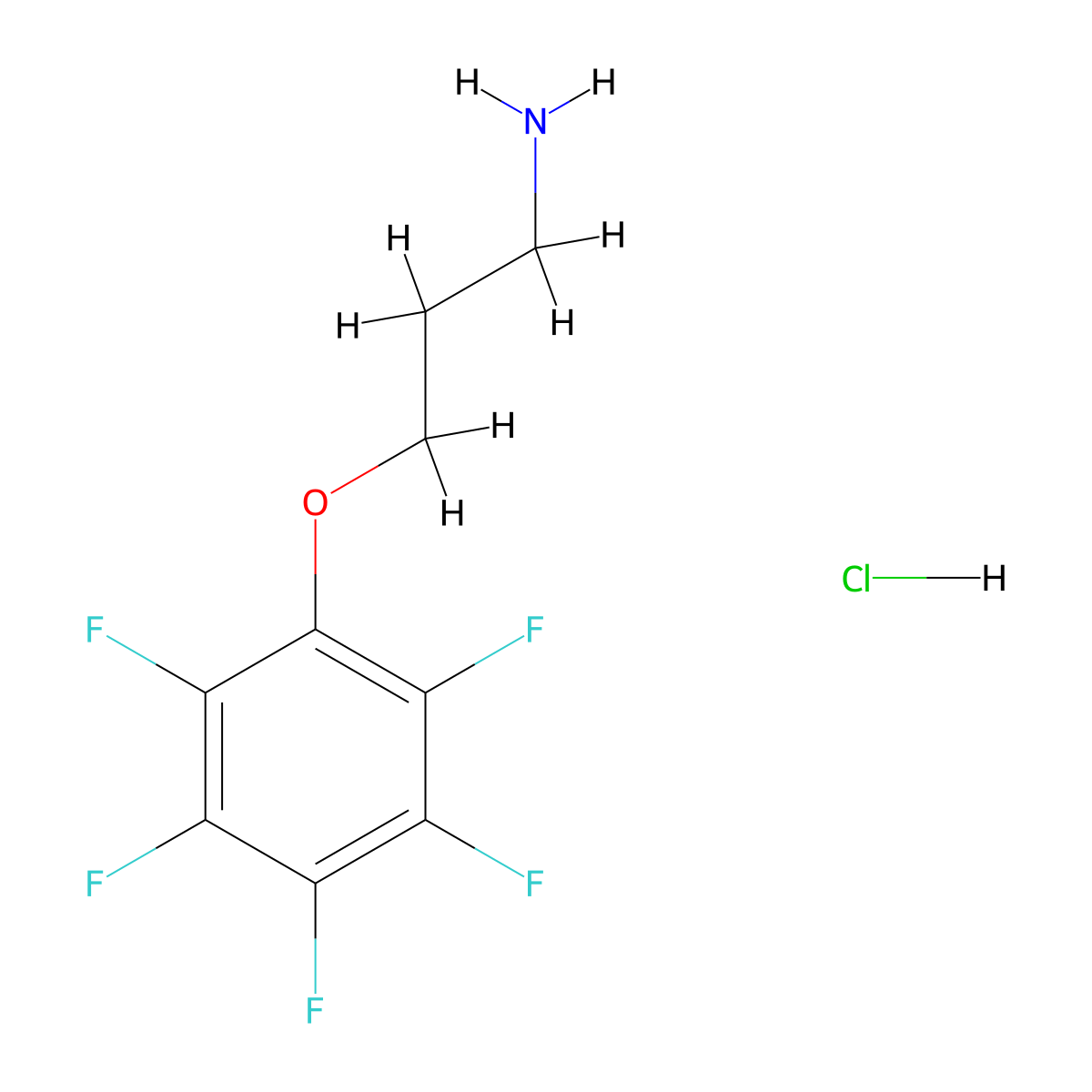 [3-(Pentafluorophenoxy)propyl]amine hydrochloride molecular structure, CAS 1051368-92-3