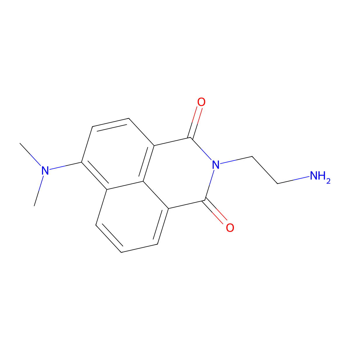 2-(2-Aminoethyl)-6-(dimethylamino)-1H-benz[de]isoquinoline-1,3(2H)-dione molecular structure, CAS 1051373-06-8
