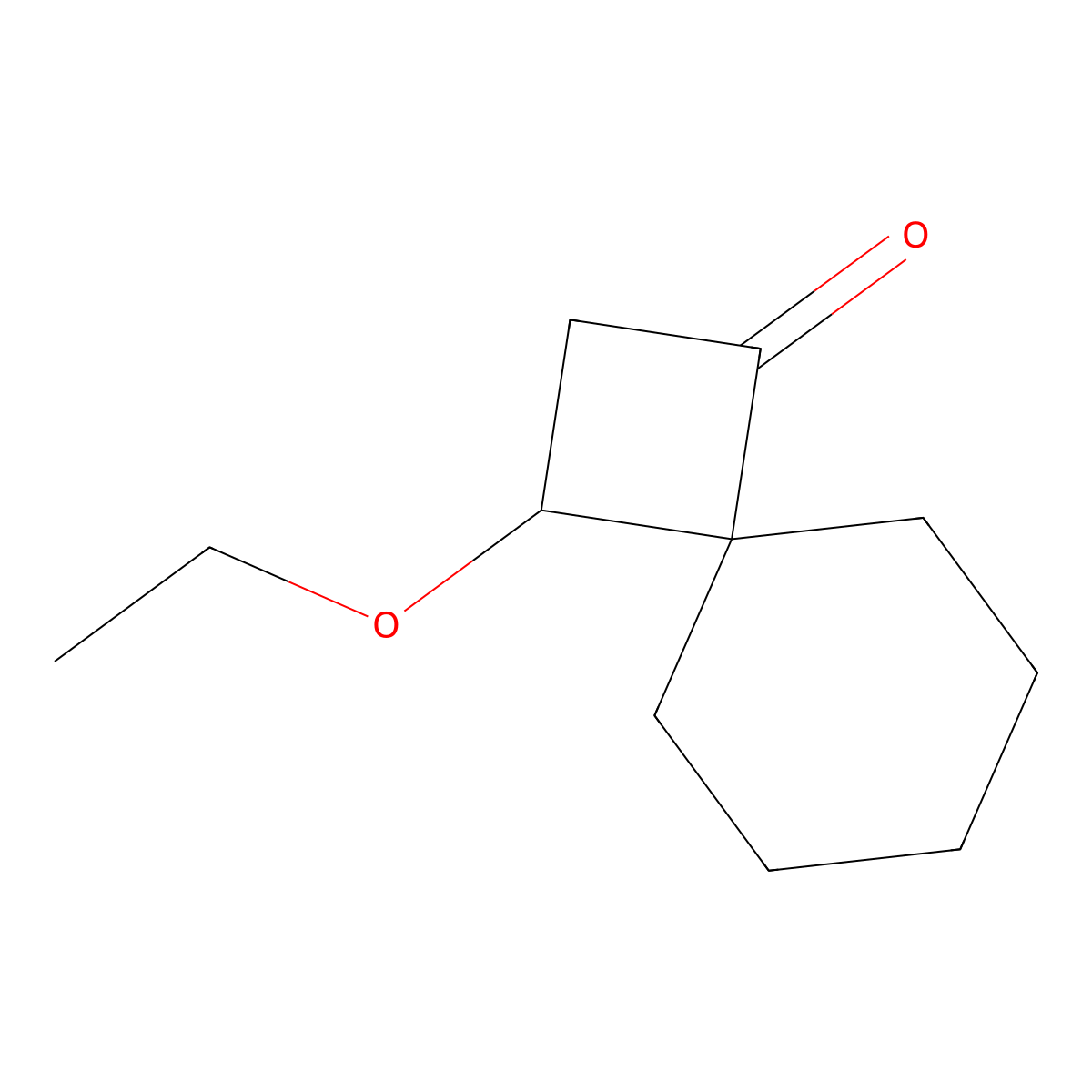 3-Ethoxyspiro[3.5]nonan-1-one molecular structure, CAS 1051379-48-6