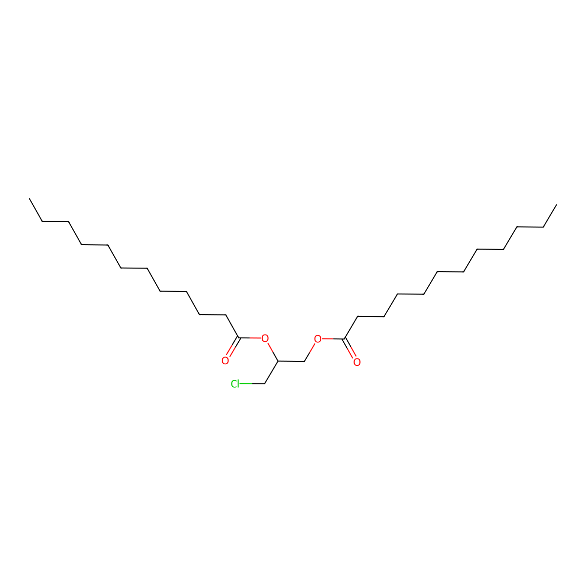 rac 1,2-Bislauroyl-3-chloropropanediol molecular structure, CAS 1051389-99-1