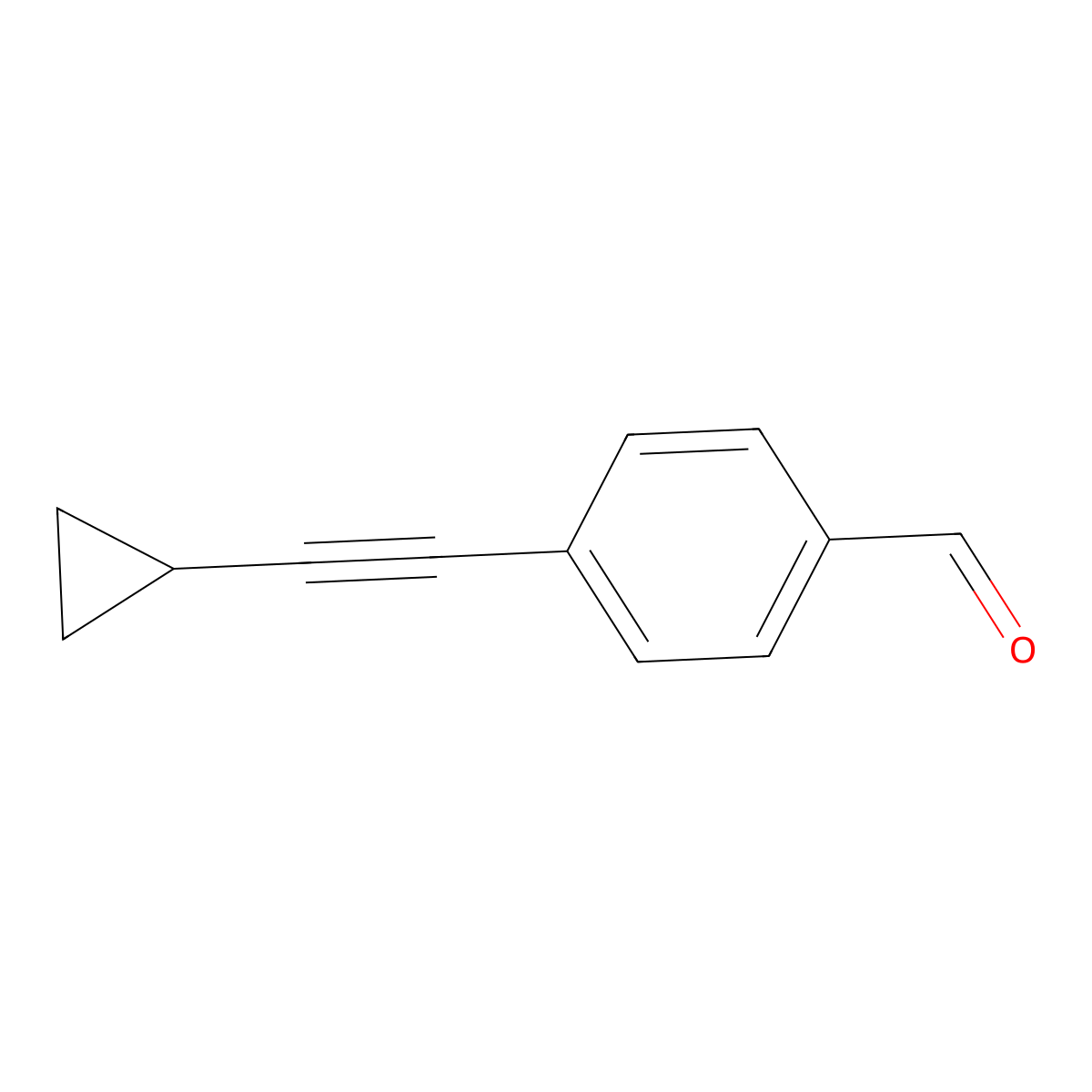 4-(Cyclopropylethynyl)benzaldehyde molecular structure, CAS 1051396-31-6
