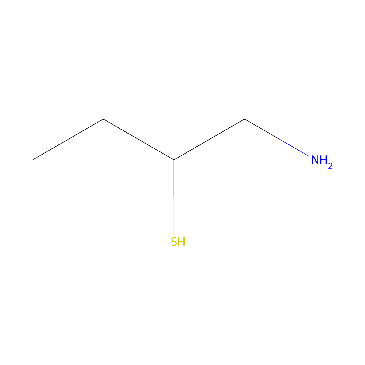 1-Amino-2-butanethiol molecular structure, CAS 10514-98-4