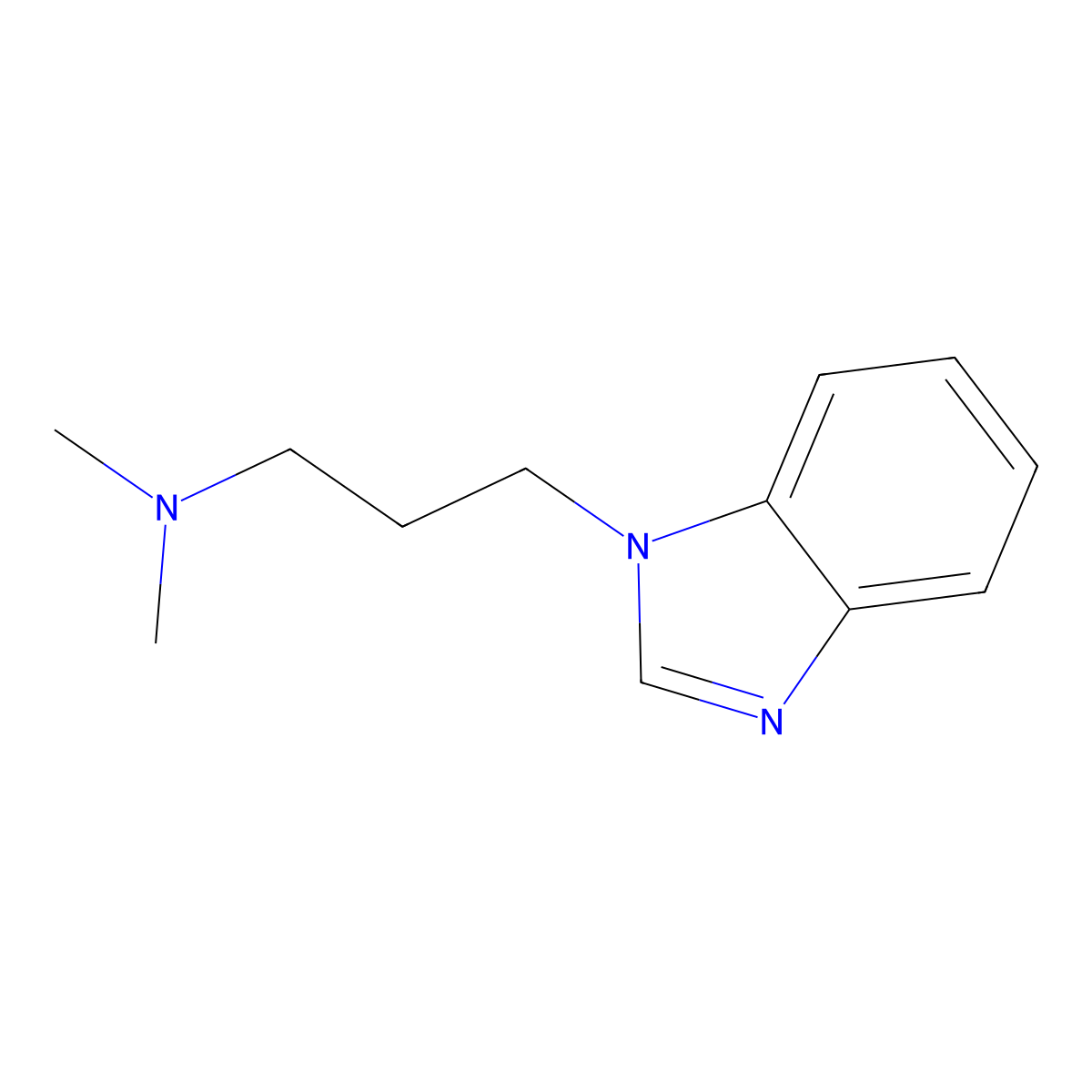1-(3-dimethylamino-propyl)-1H-benzimidazole molecular structure, CAS 105143-51-9