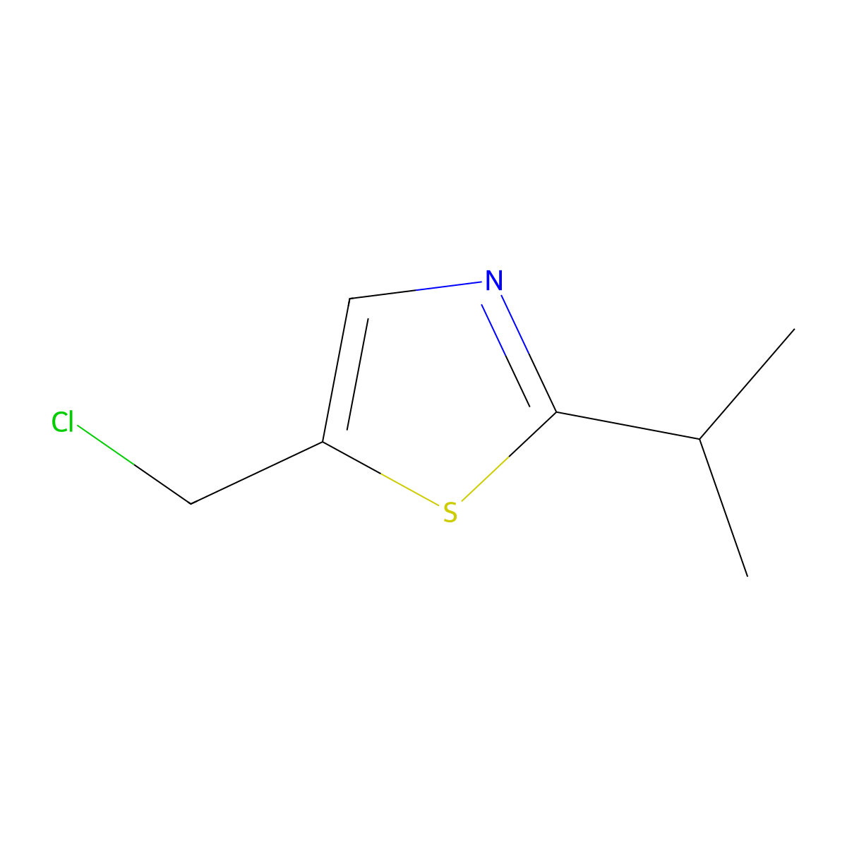 5-(Chloromethyl)-2-(propan-2-yl)-1,3-thiazole molecular structure, CAS 1051463-88-7