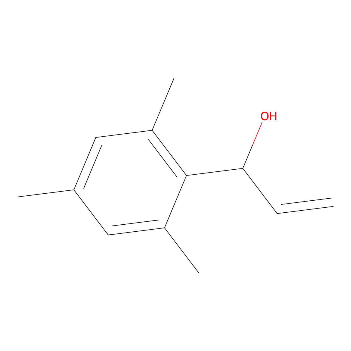 1-(2,4,6-Trimethylphenyl)prop-2-en-1-ol molecular structure, CAS 1051488-22-2