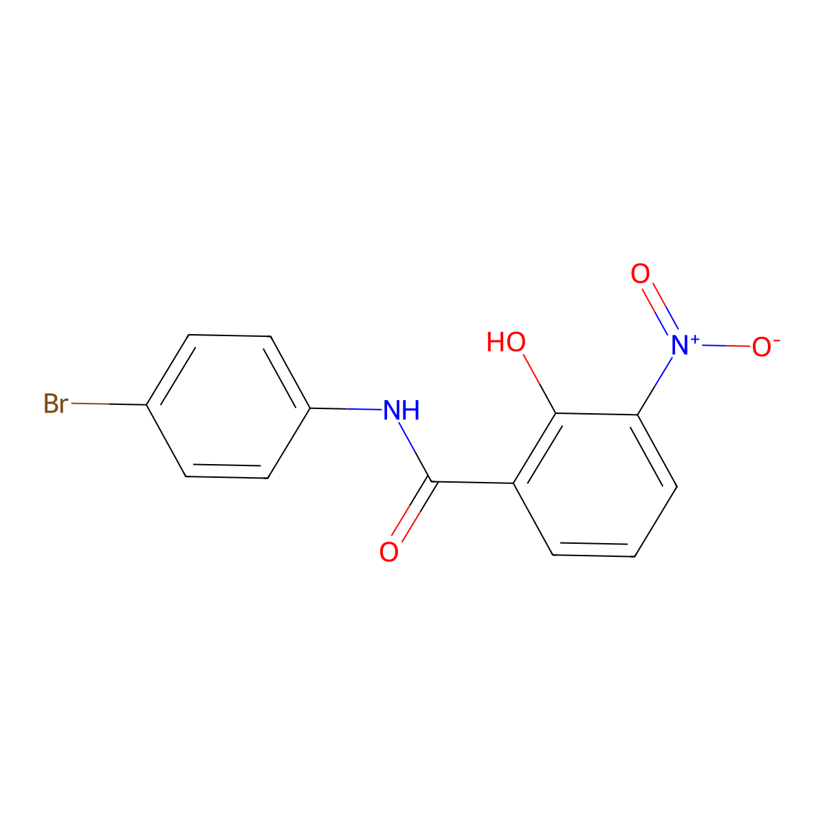 4'-Bromo-3-nitrosalicylanilide molecular structure, CAS 10515-47-6