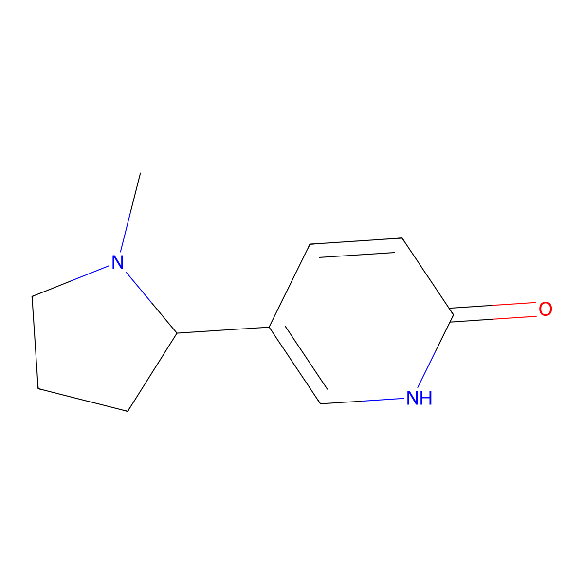 (S)-6-Hydroxynicotine molecular structure, CAS 10516-09-3