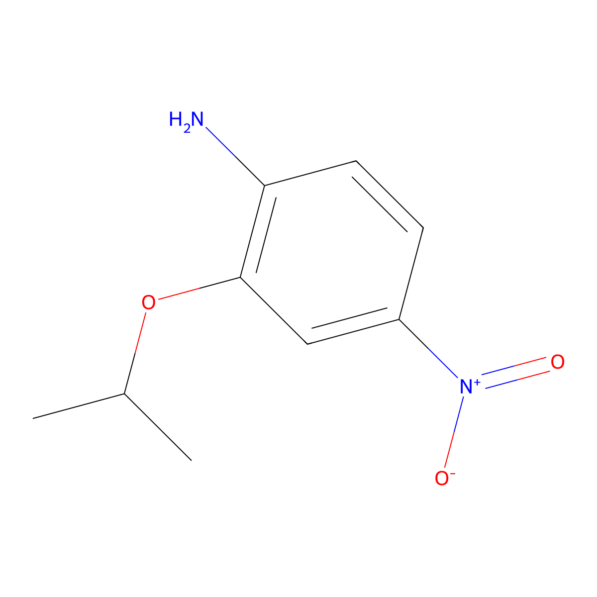 2-(1-Methylethoxy)-4-nitroaniline molecular structure, CAS 105168-93-2