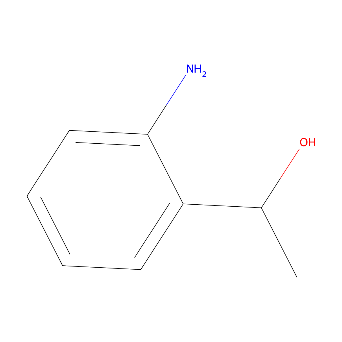 2-Amino-alpha-methylbenzenemethanol molecular structure, CAS 10517-50-7
