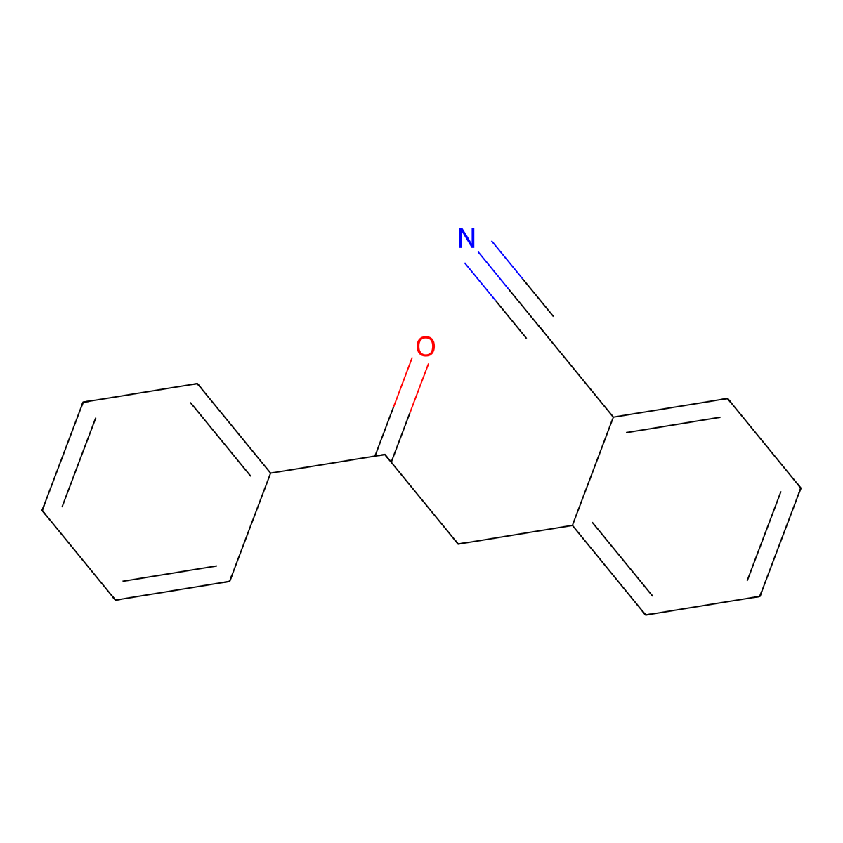 2-(2-Cyanophenyl)acetophenone molecular structure, CAS 10517-64-3