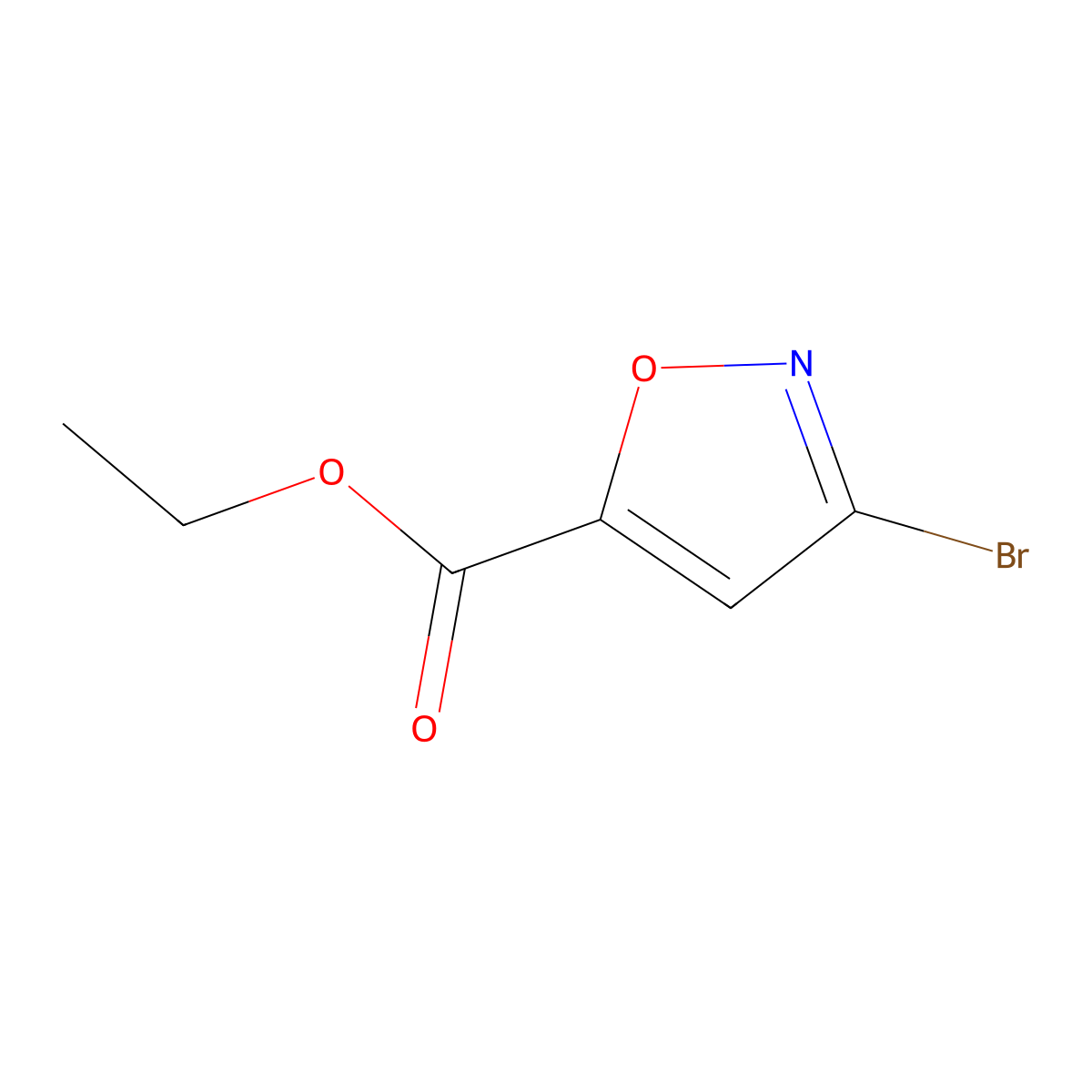 Ethyl 3-bromoisoxazole-5-carboxylate molecular structure, CAS 105174-97-8
