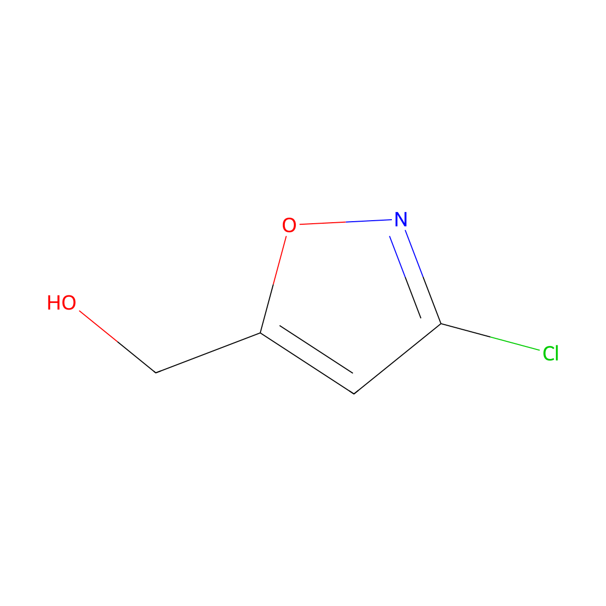 (3-Chloro-1,2-oxazol-5-yl)methanol molecular structure, CAS 105175-03-9