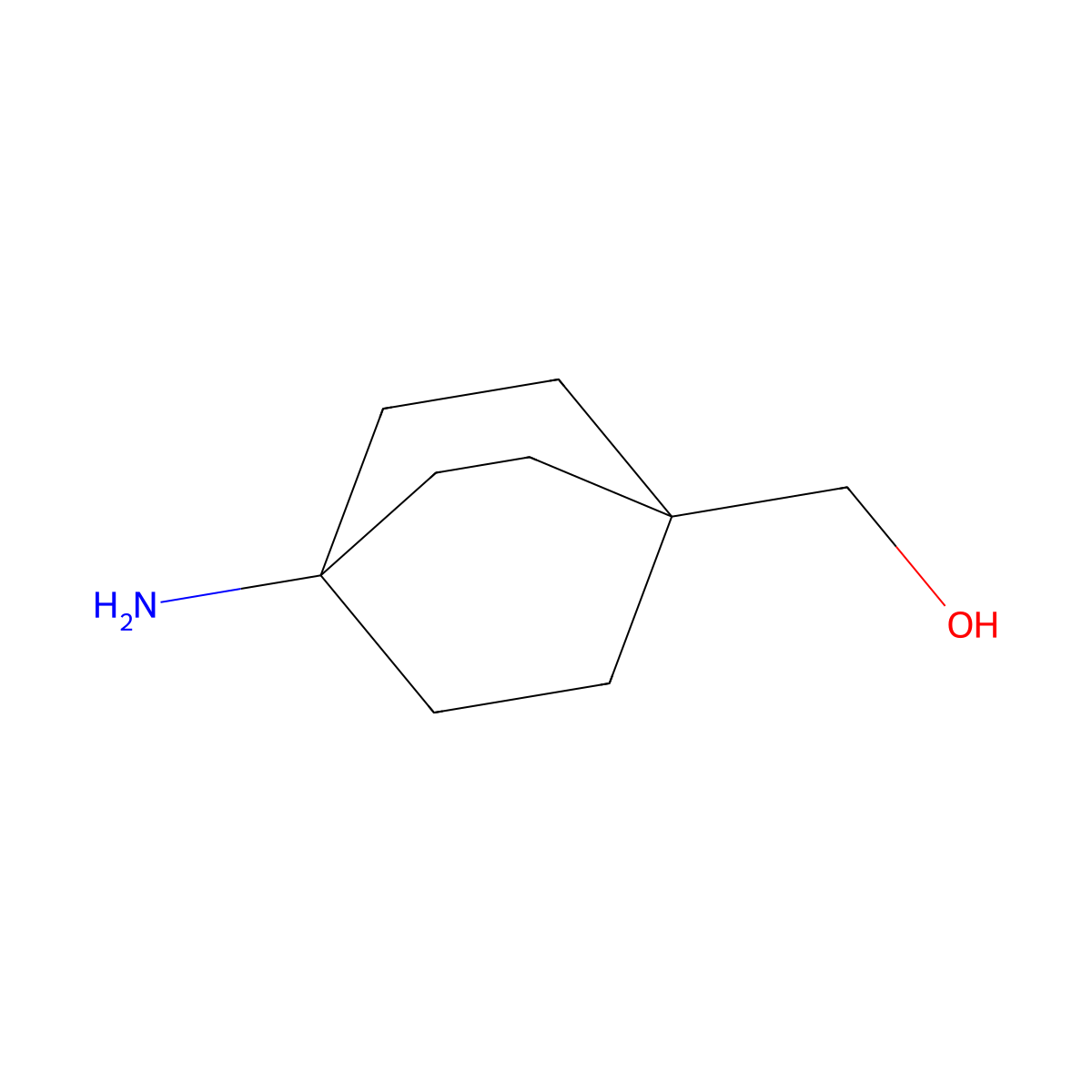 {4-Aminobicyclo[2.2.2]octan-1-yl}methanol molecular structure, CAS 105176-66-7