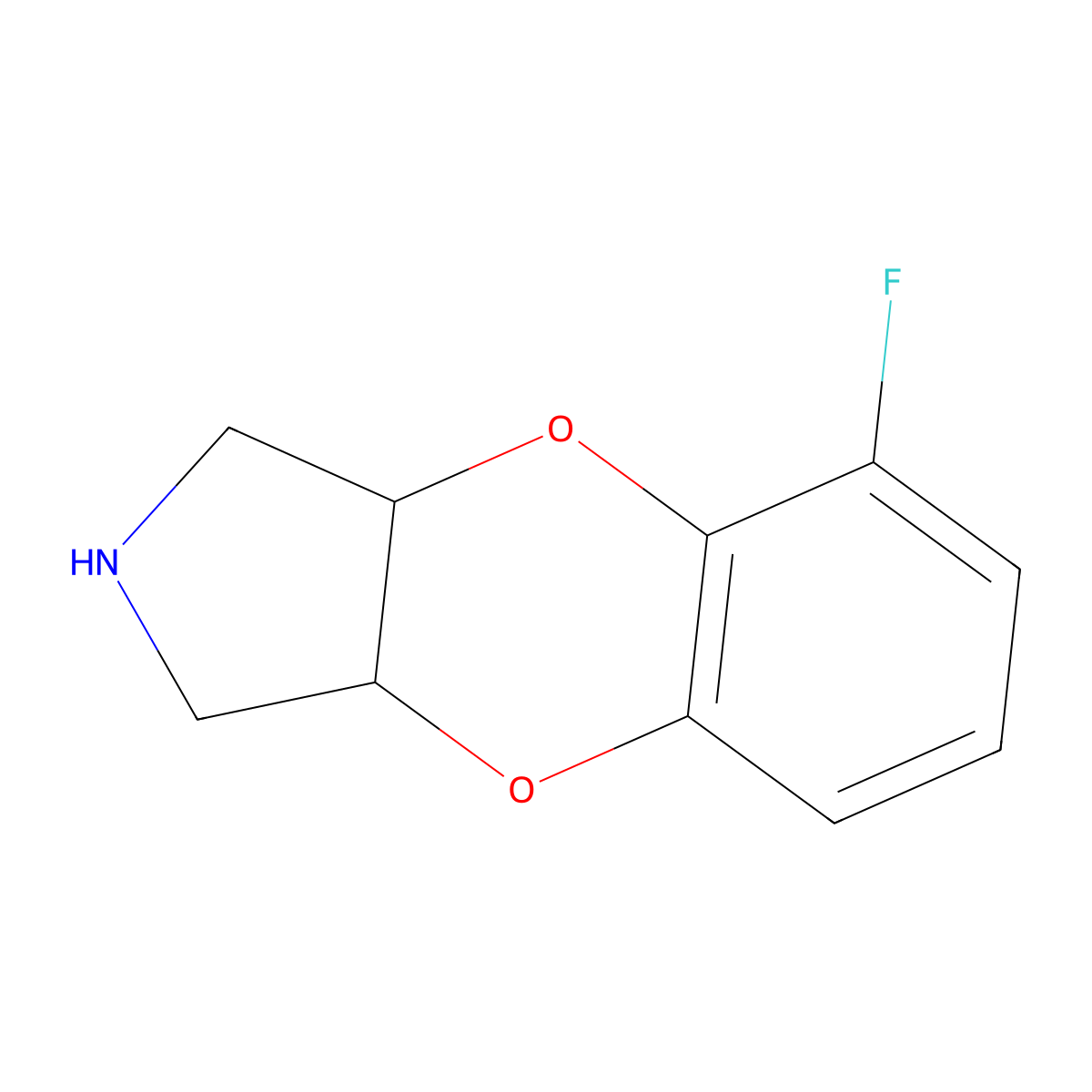 Fluparoxan molecular structure, CAS 105182-45-4
