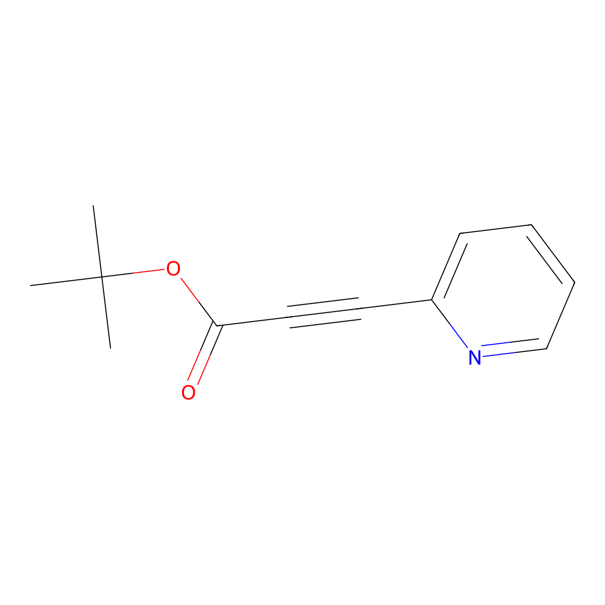 tert-Butyl 3-(pyridin-2-yl)propiolate molecular structure, CAS 1051853-06-5