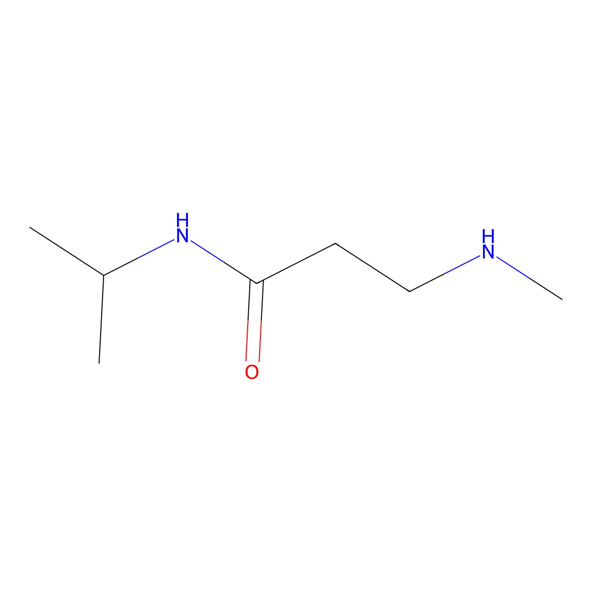 N-isopropyl-3-(methylamino)propanamide molecular structure, CAS 1051857-98-7