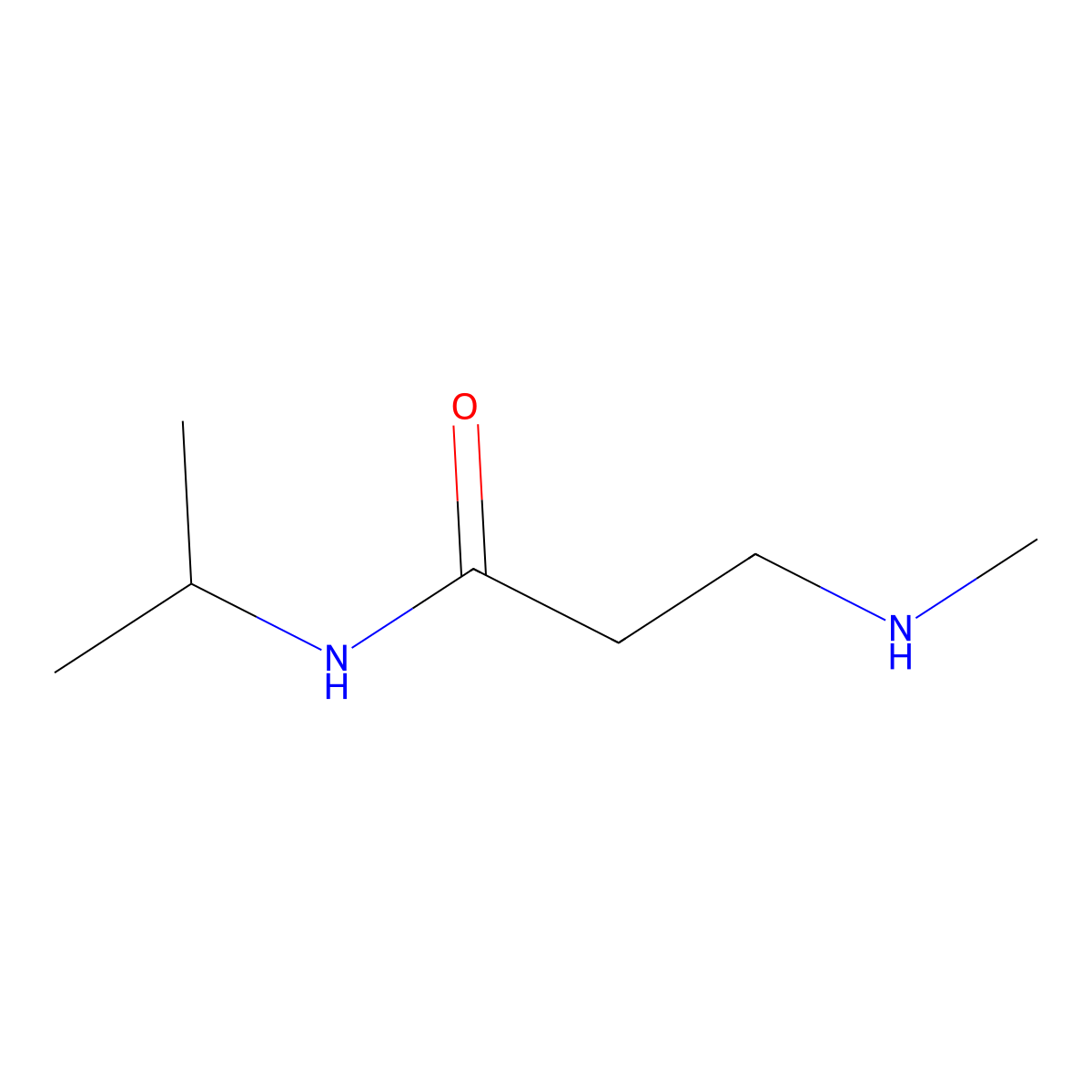 N-isopropyl-3-(methylamino)propanamide molecular structure, CAS 1051857-98-7