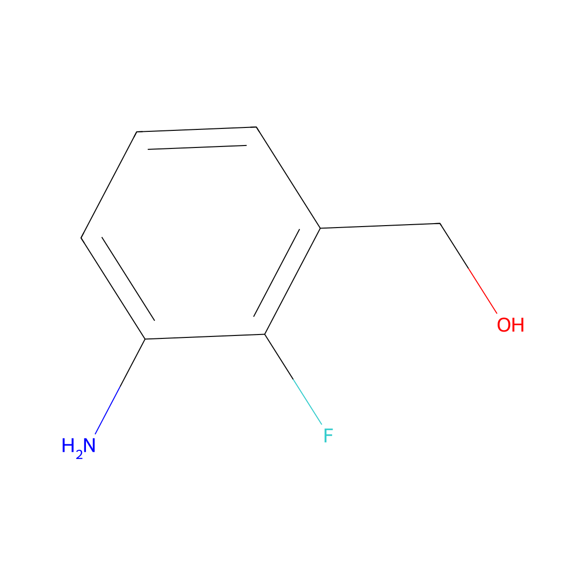 (3-Amino-2-fluorophenyl)methanol molecular structure, CAS 1051899-73-0