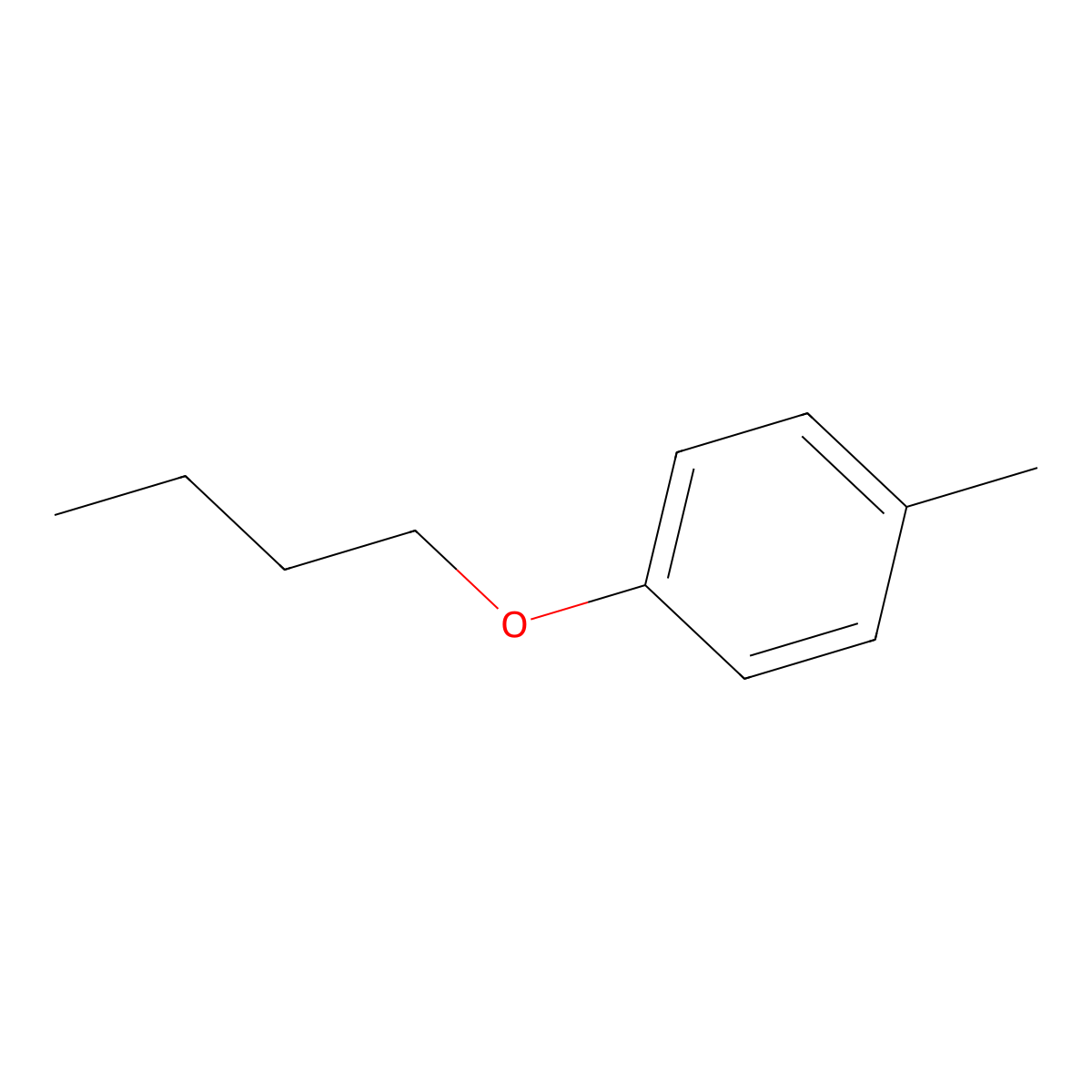 p-Butoxytoluene molecular structure, CAS 10519-06-9
