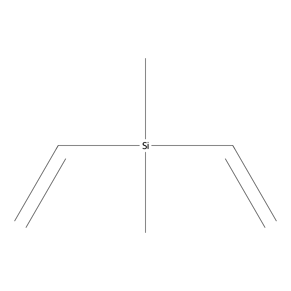 Dimethyldivinylsilane molecular structure, CAS 10519-87-6