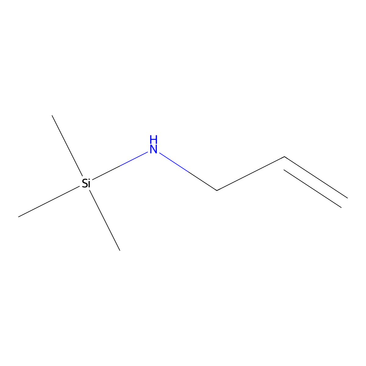 Allylaminotrimethylsilane molecular structure, CAS 10519-97-8