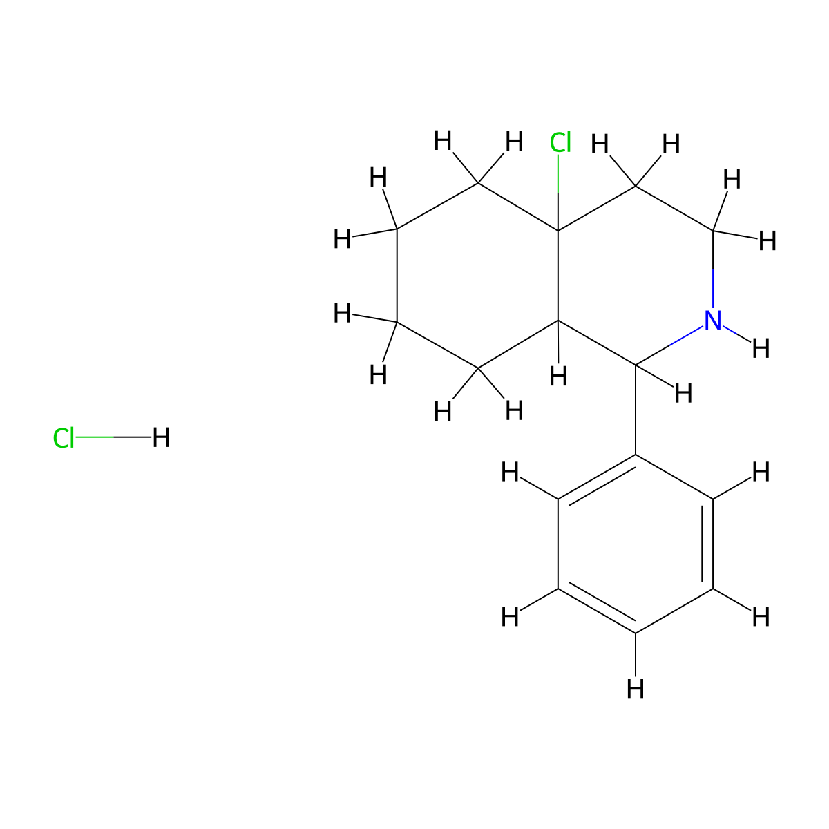 4a-Chloro-1-phenyldecahydroisoquinoline hydrochloride molecular structure, CAS 1051919-46-0