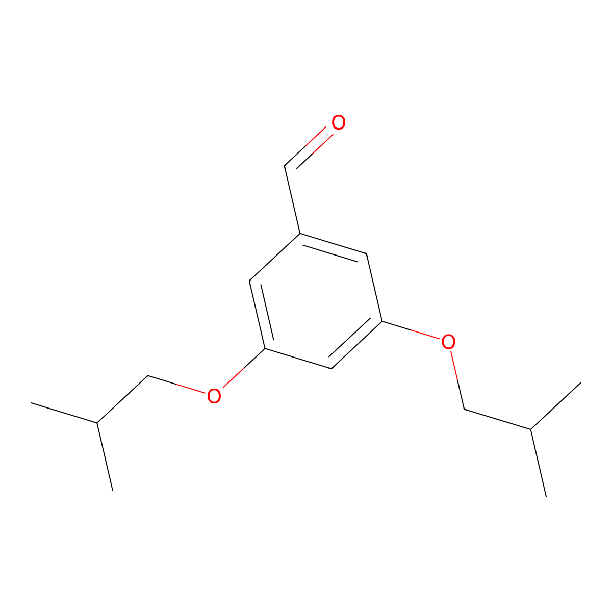 3,5-Bis(2-methylpropoxy)benzaldehyde molecular structure, CAS 1051932-53-6