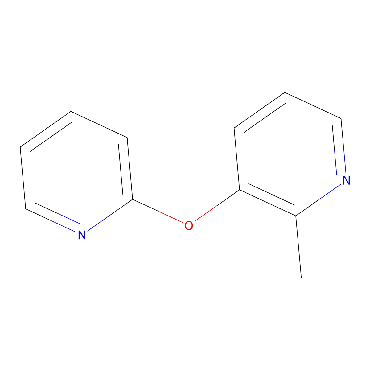 2-Methyl-3-(pyridin-2-yloxy)pyridine molecular structure, CAS 1051942-45-0