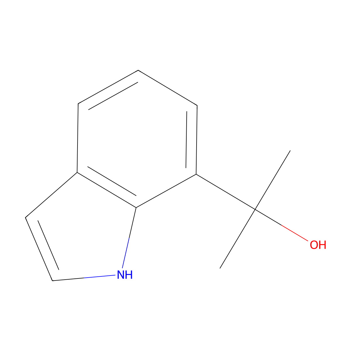 2-(1H-Indol-7-yl)propan-2-ol molecular structure, CAS 105205-64-9
