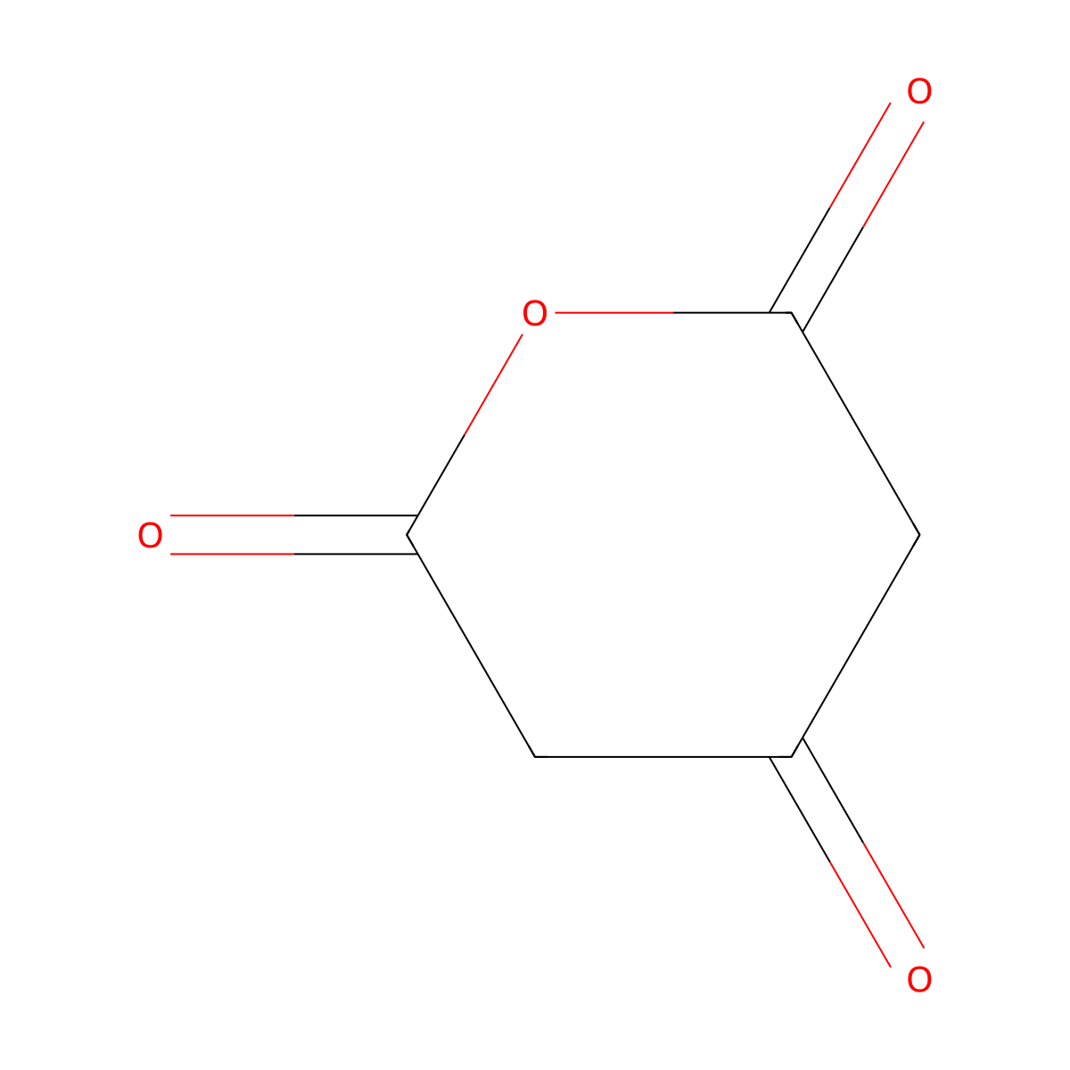 1,3-Acetonedicarboxylic acid anhydride molecular structure, CAS 10521-08-1