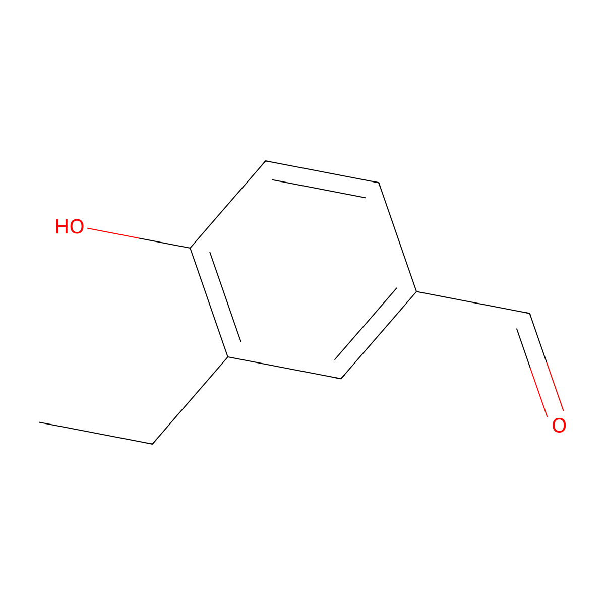 3-Ethyl-4-hydroxybenzaldehyde molecular structure, CAS 105211-79-8
