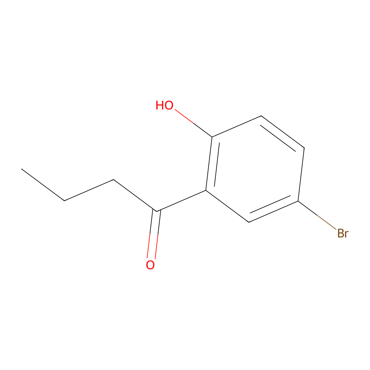 1-(5-Bromo-2-hydroxyphenyl)butan-1-one molecular structure, CAS 105211-80-1