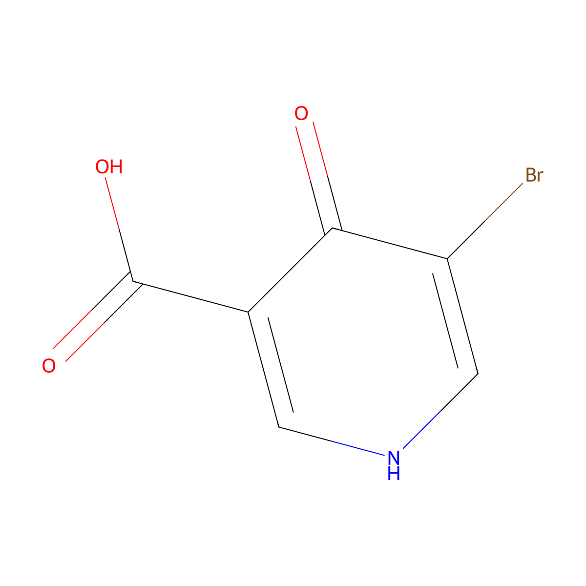 5-Bromo-4-hydroxypyridine-3-carboxylic acid molecular structure, CAS 1052114-83-6