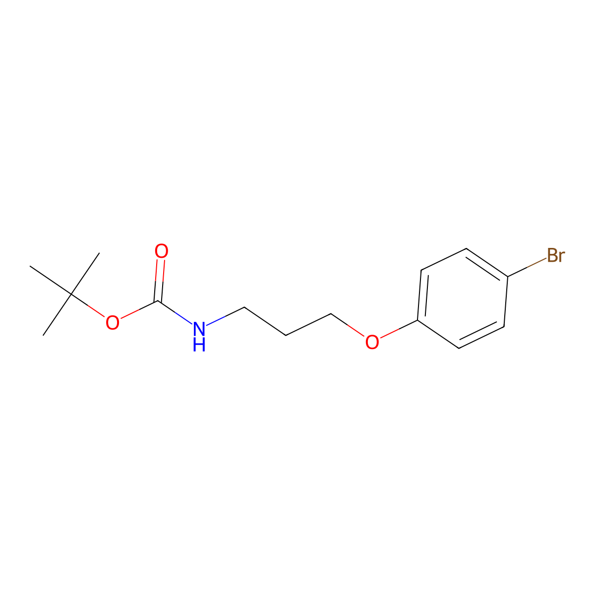 [3-(4-Bromo-phenoxy)-propyl]-carbamic acid tert-butyl ester molecular structure, CAS 1052138-95-0