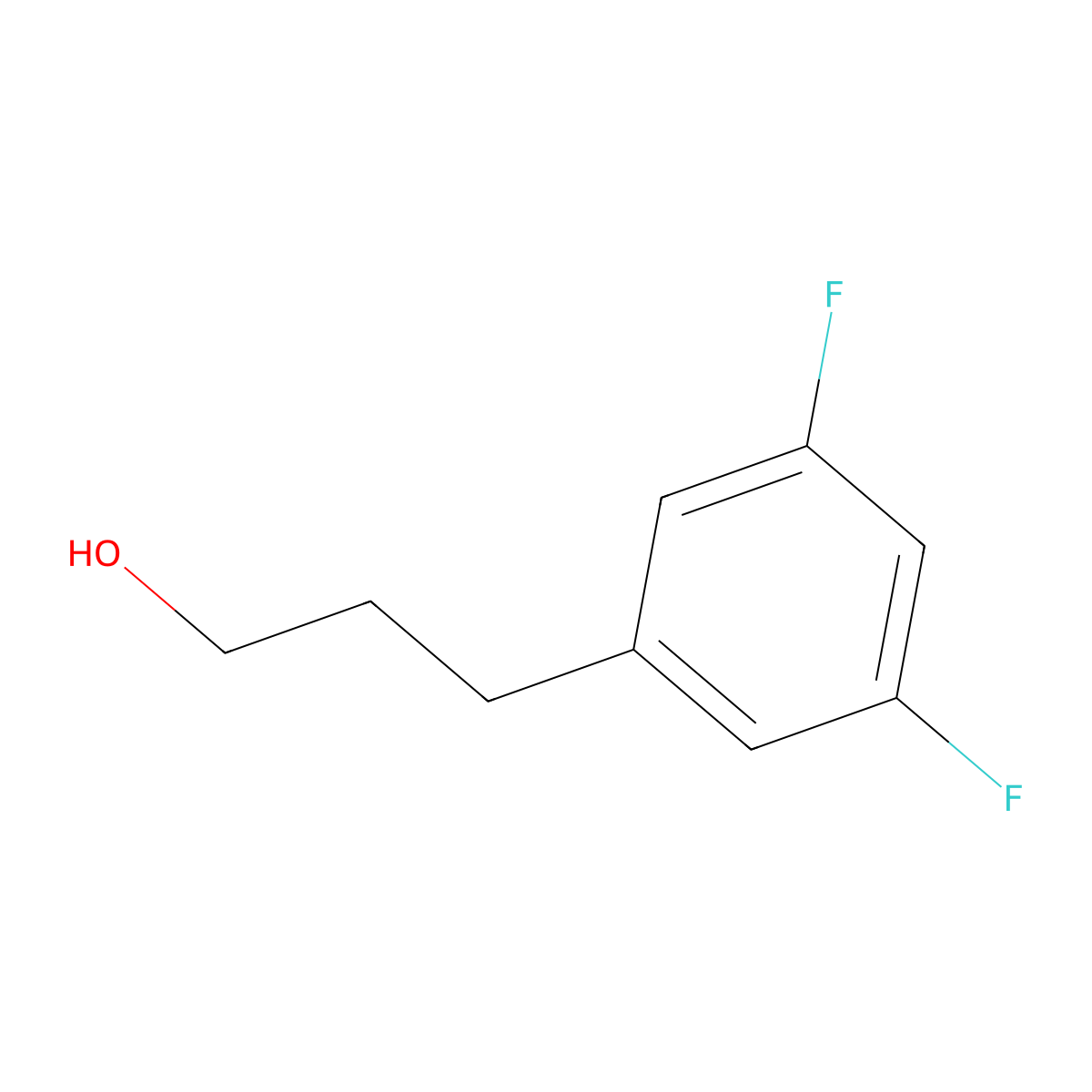 3-(3,5-Difluorophenyl)propan-1-ol molecular structure, CAS 105219-37-2