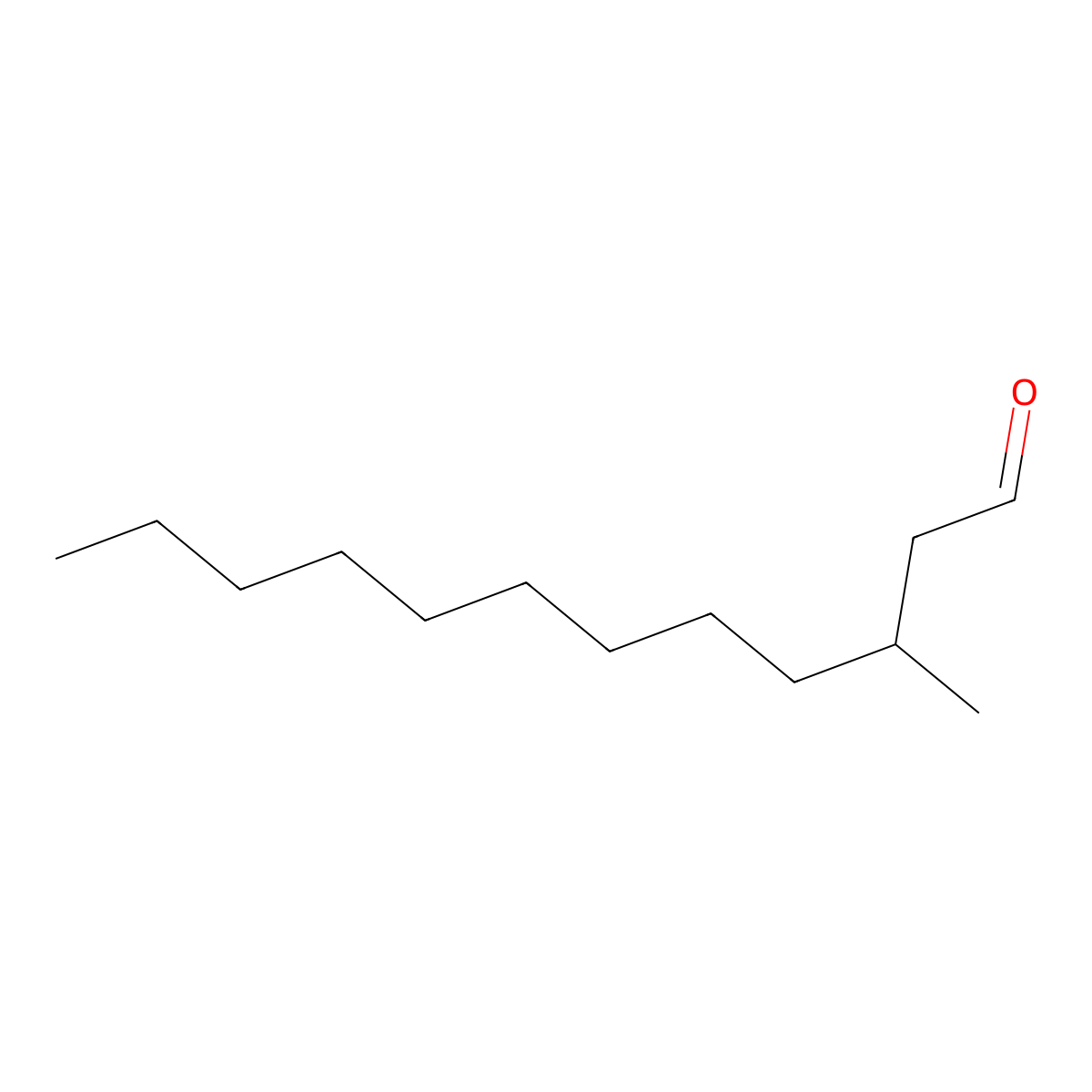 3-Methyldodecanal molecular structure, CAS 10522-20-0