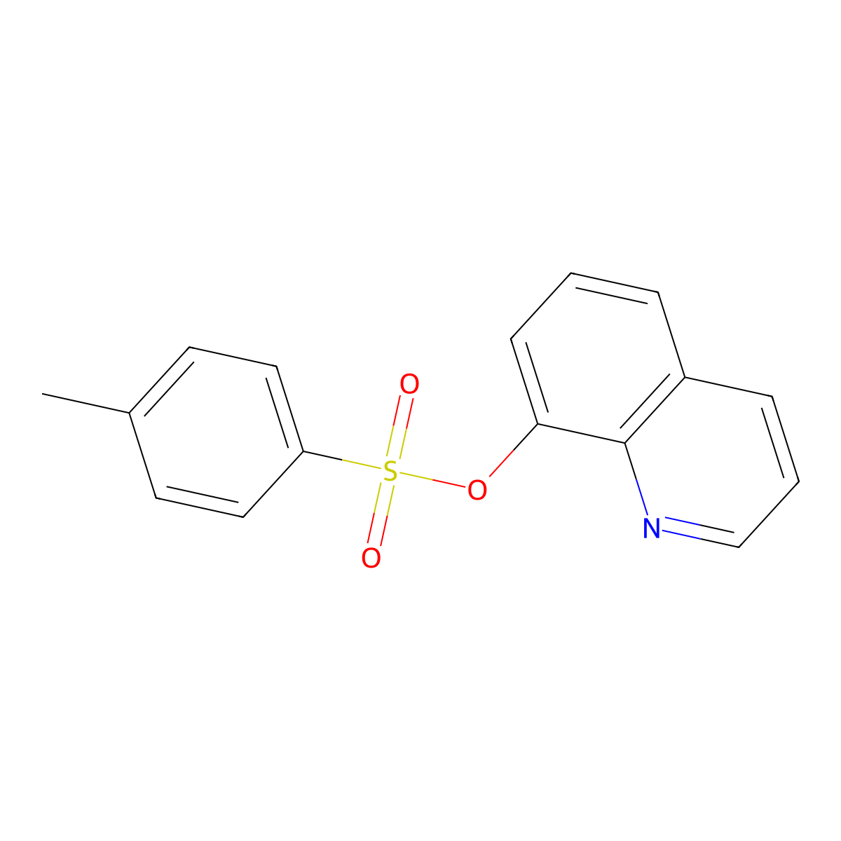 Quinolin-8-yl 4-methylbenzene-1-sulfonate molecular structure, CAS 10522-42-6