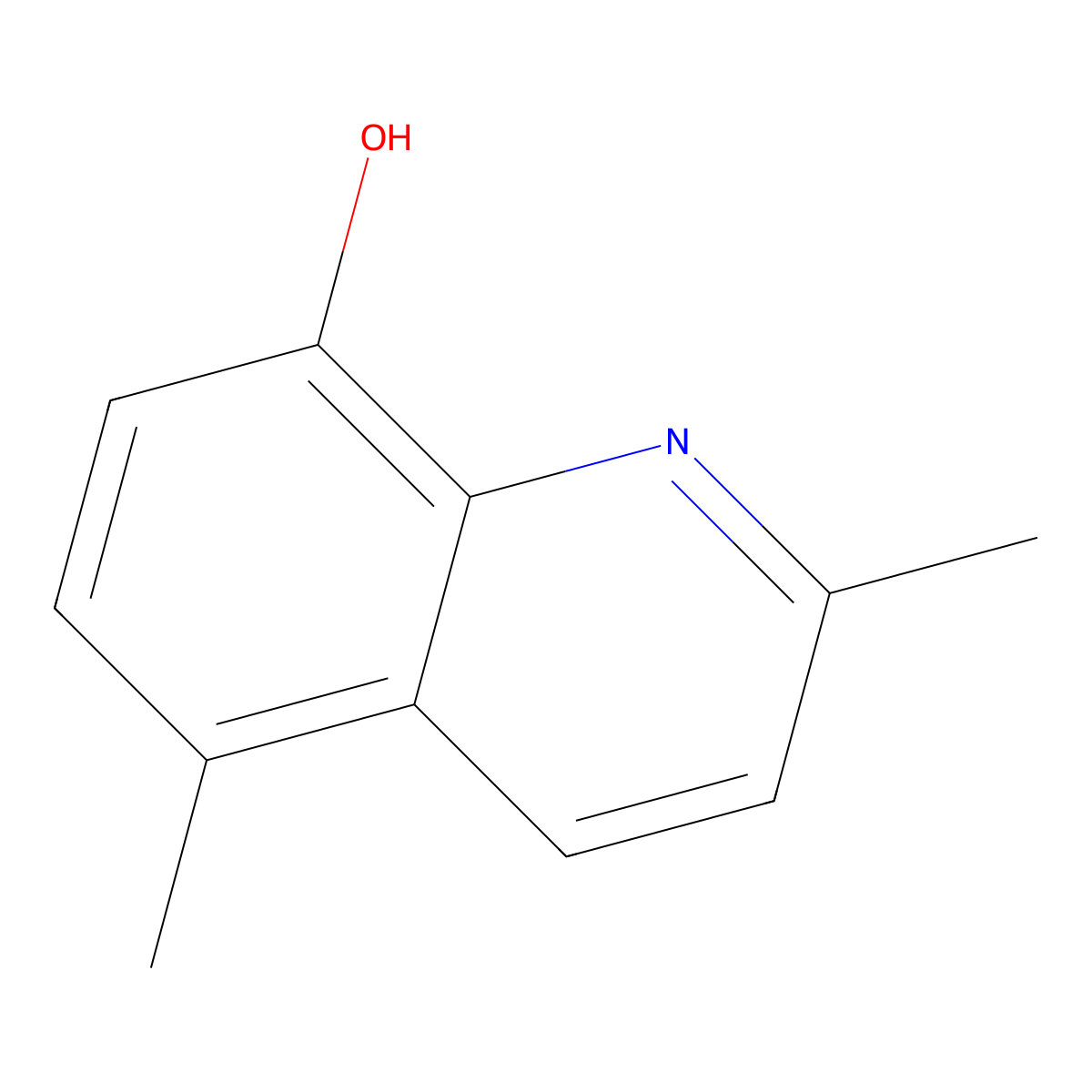 2,5-Dimethyl-8-quinolinol molecular structure, CAS 10522-43-7