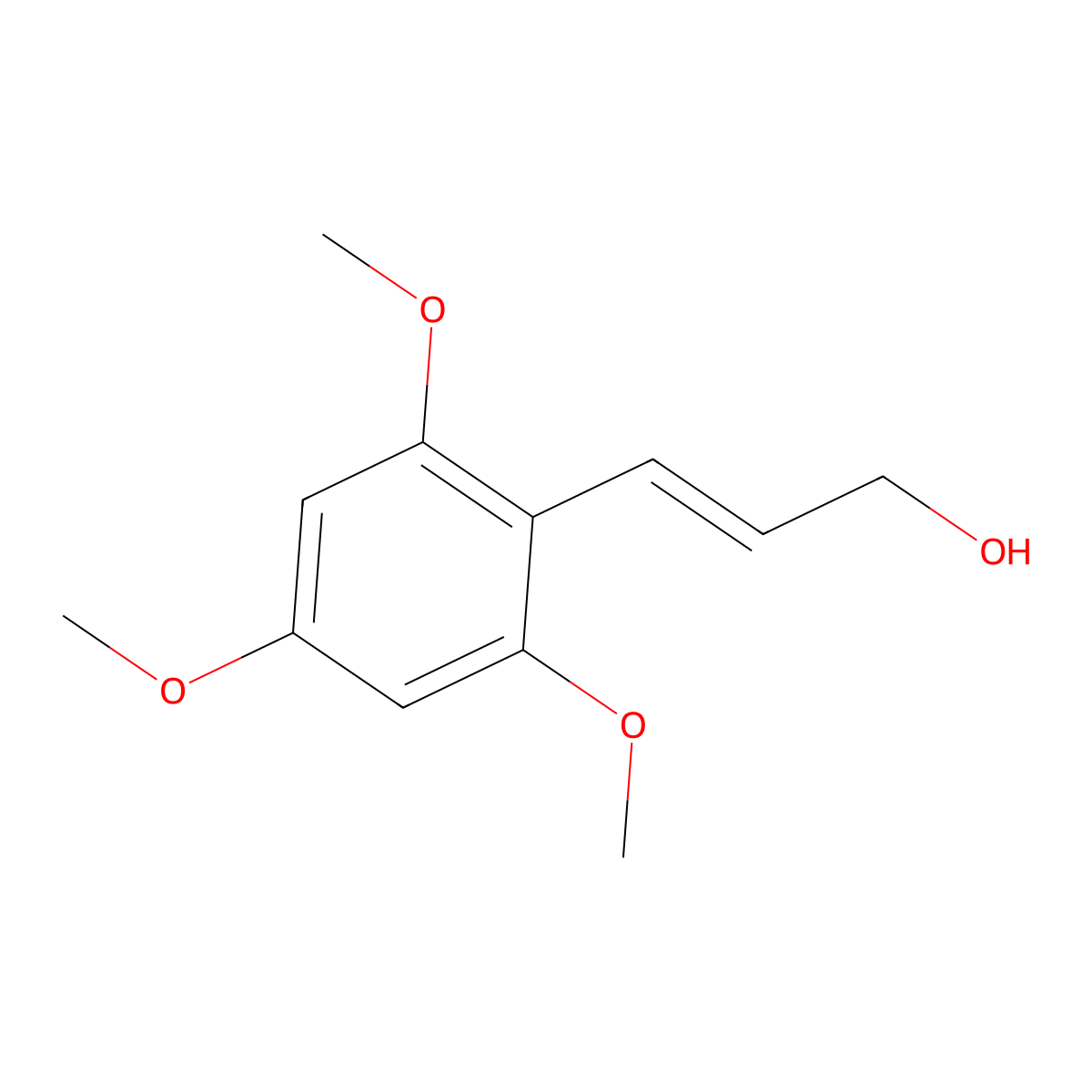 3-(2,4,6-Trimethoxyphenyl)prop-2-en-1-ol molecular structure, CAS 1052202-34-2