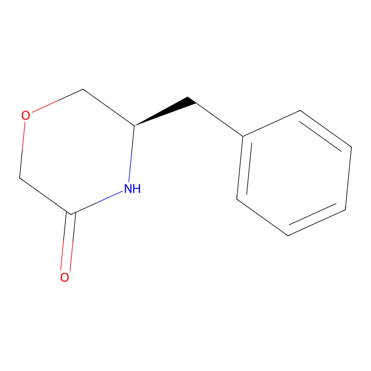 (R)-5-Benzylmorpholin-3-one molecular structure, CAS 1052210-00-0