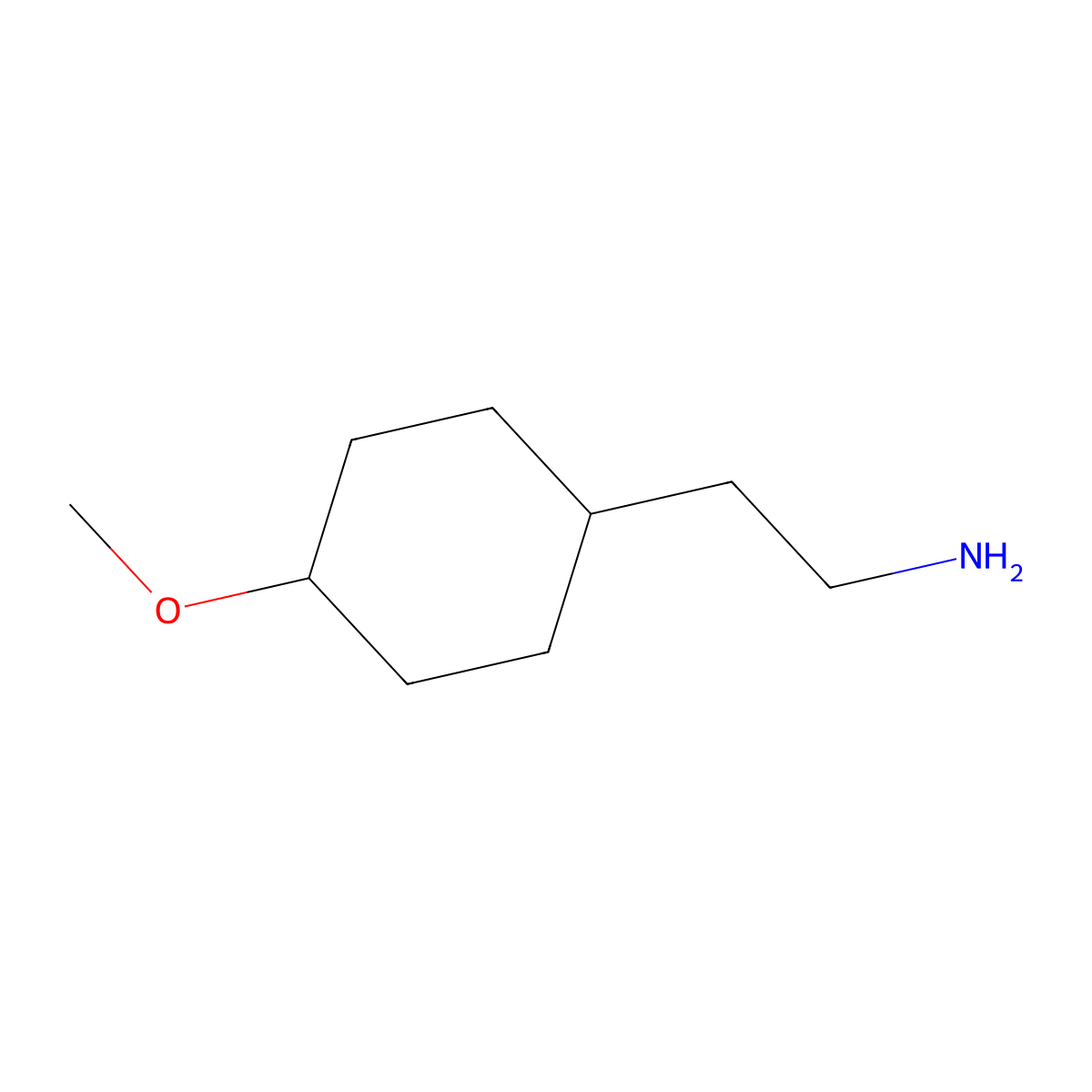 2-(4-Methoxycyclohexyl)ethylamine molecular structure, CAS 1052223-70-7