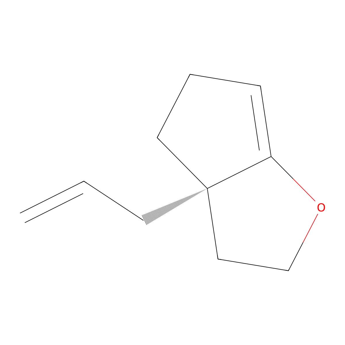 (S)-5-Allyl-2-oxabicyclo(3.3.0)oct-8-ene molecular structure, CAS 1052236-86-8
