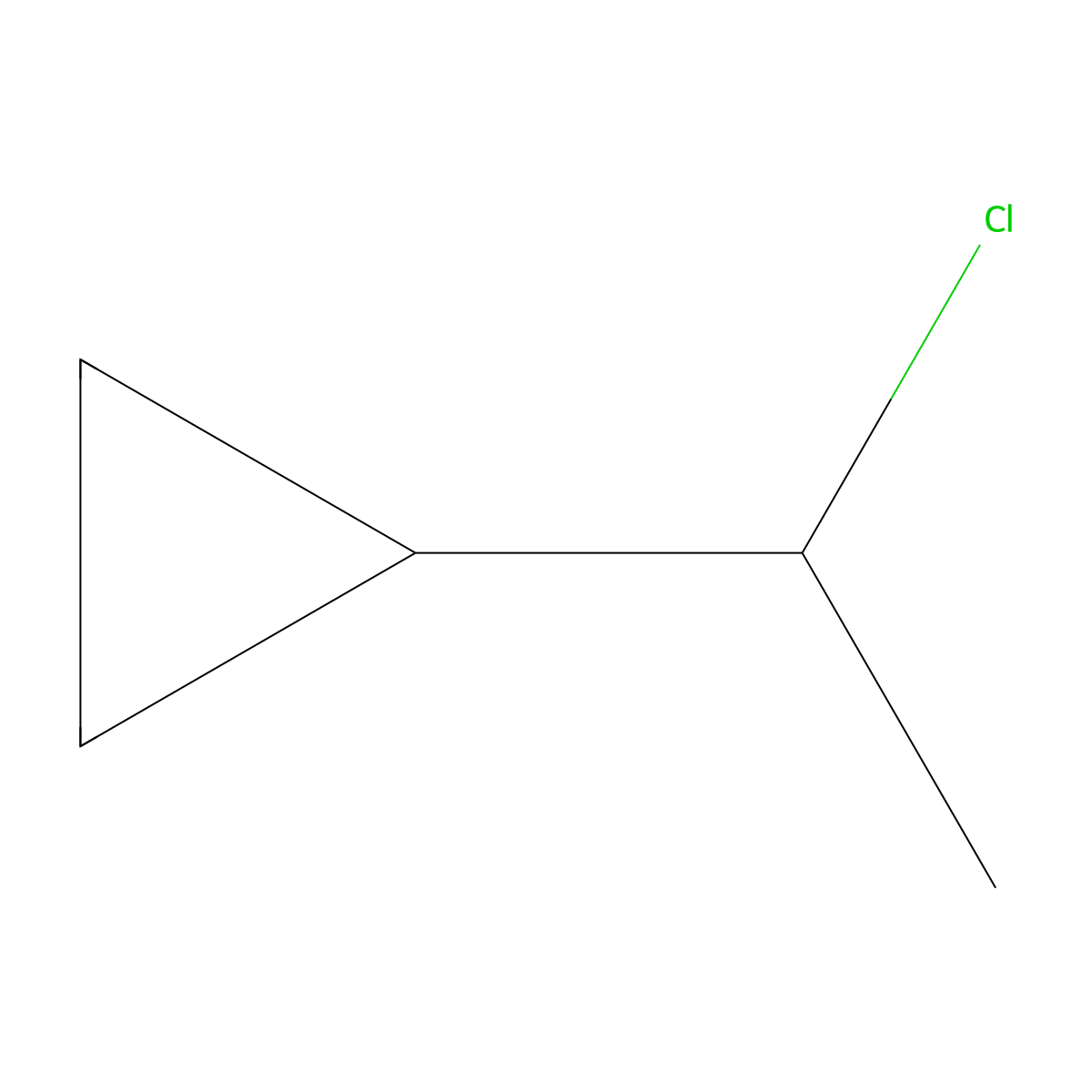 (1-Chloroethyl)cyclopropane molecular structure, CAS 10524-06-8