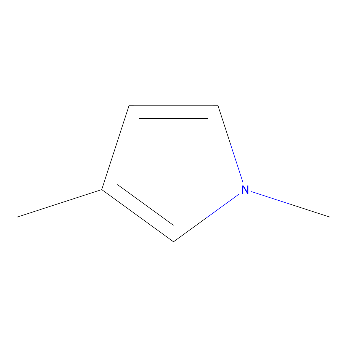 1,3-dimethyl-1H-pyrrole molecular structure, CAS 10524-65-9